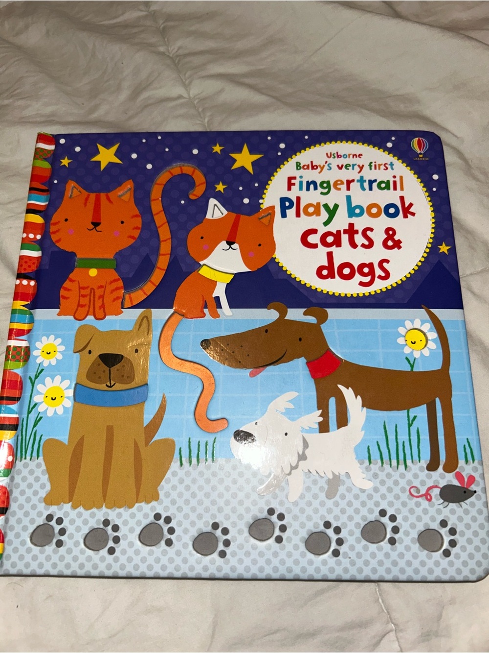 Baby's Very First Fingertrail Playbook Cats & Dogs by Stella Baggott, Board Book
